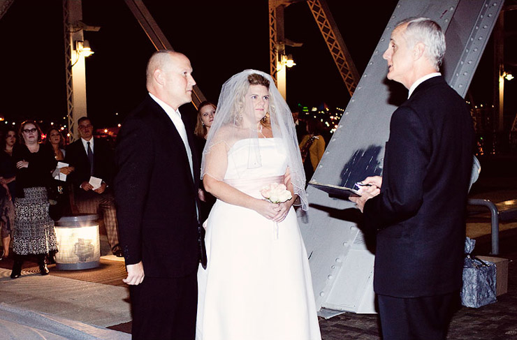 shelby street pedestrian bridge nashville wedding