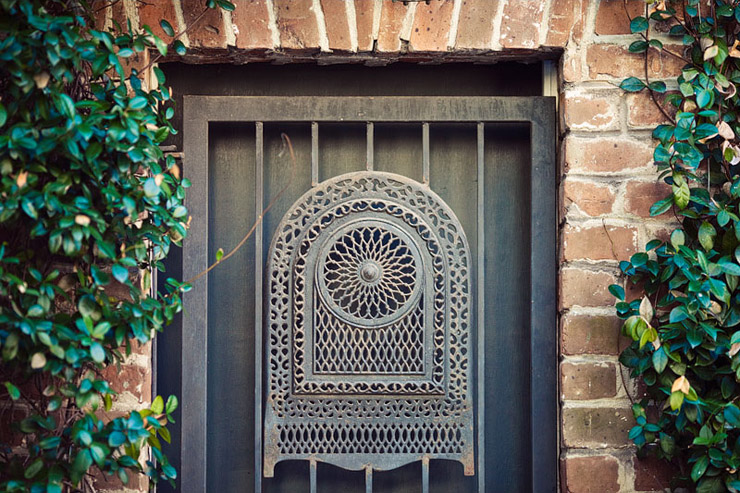 unique doors in downtown savannah georgia