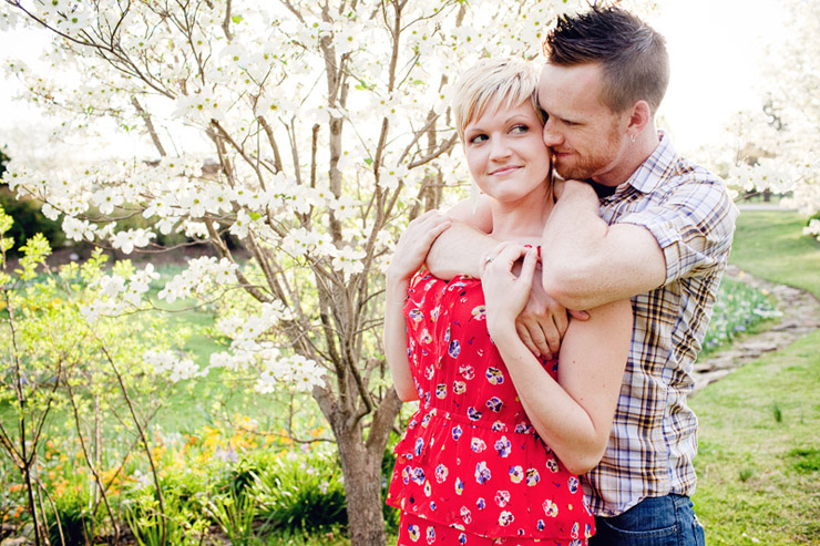 nashville spring engagement photos