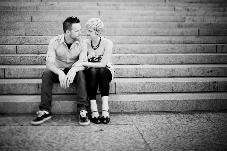 nighttime engagement pictures in nashville