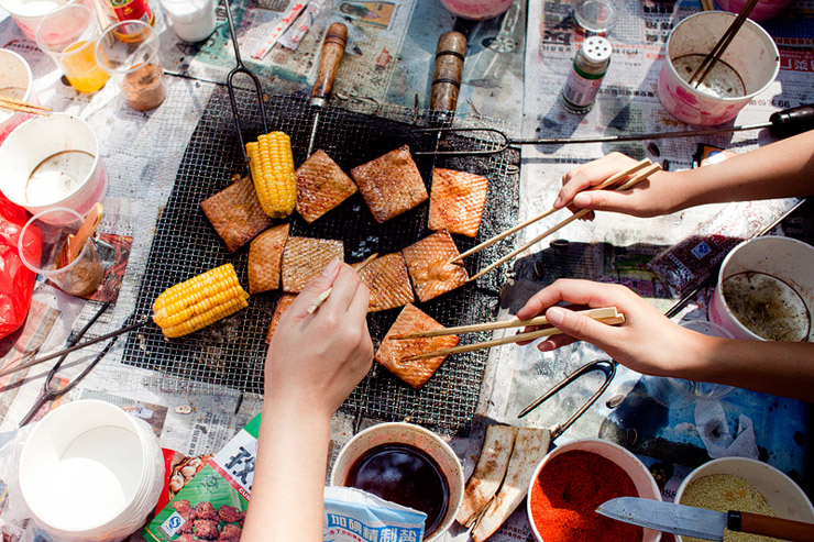 barbecue in nanjiao gongyuan changsha