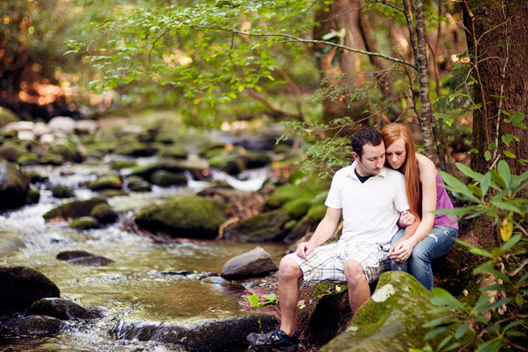 smokey mountain engagement photos