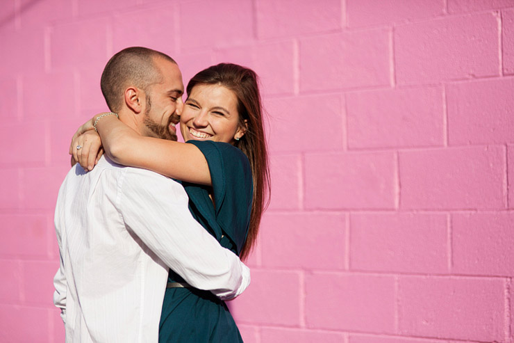 downtown chattanooga pink wall