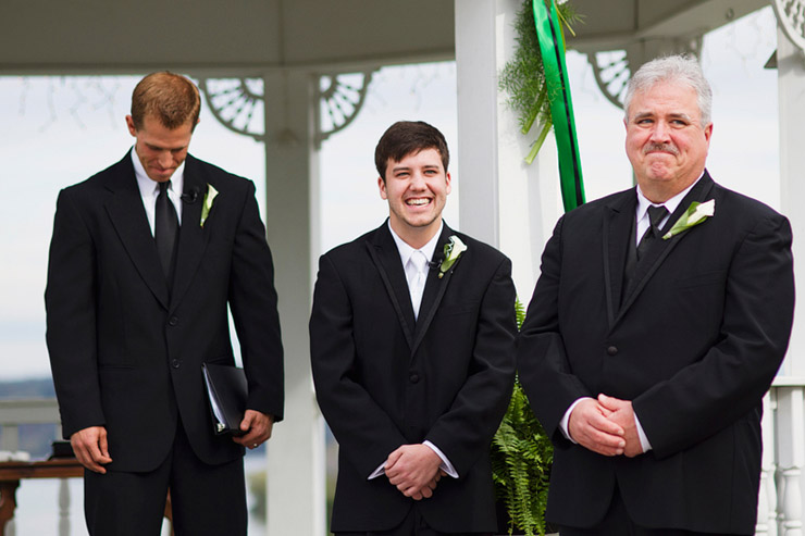 outside ceremony at whitestone inn