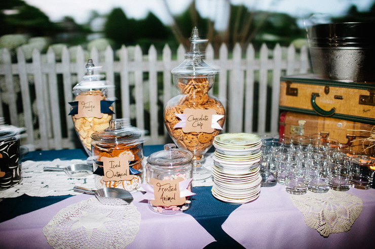 cookie table at wedding