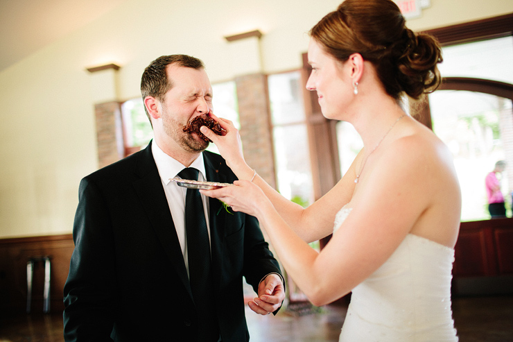 cutting the cake at hunter valley