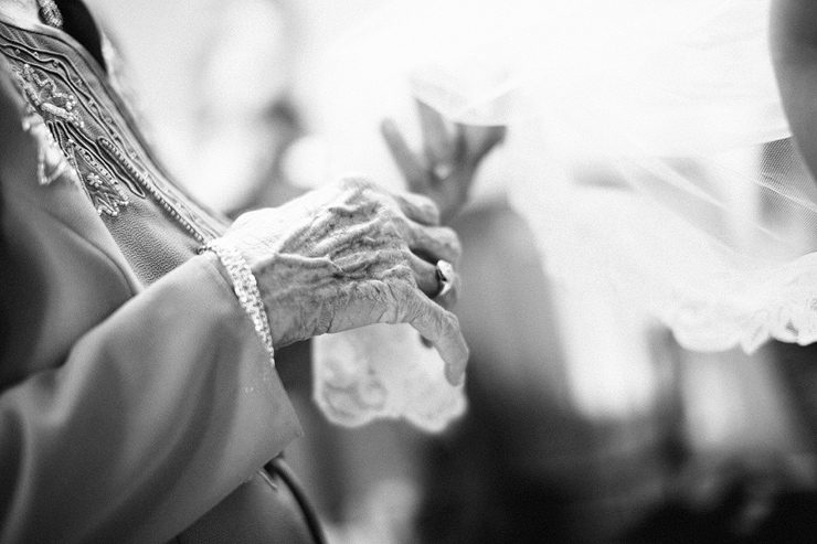 grandma holding veil