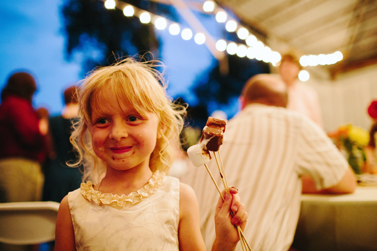 smores at a wedding