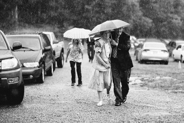 rainy weddings