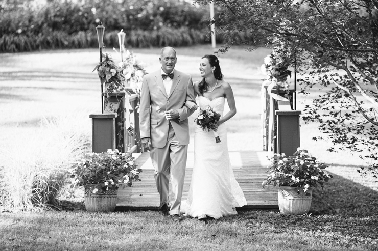 backyard wedding ceremony