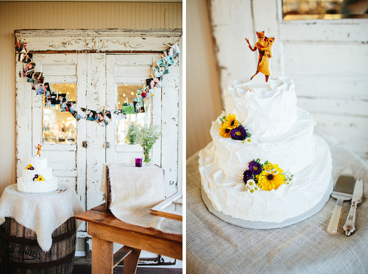 mr. fox wedding cake