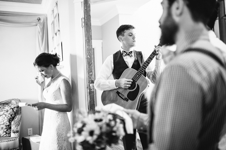 avett brothers at a wedding