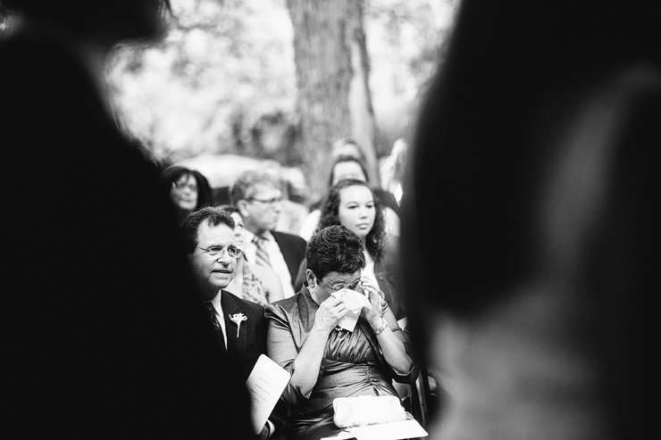 outdoor wedding at the red house