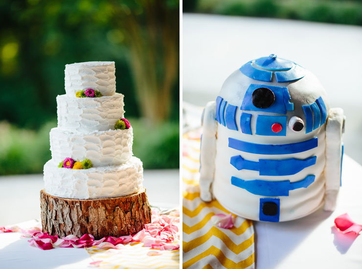 r2d2 wedding cake