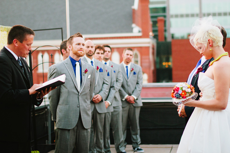 aerial nashville wedding photo