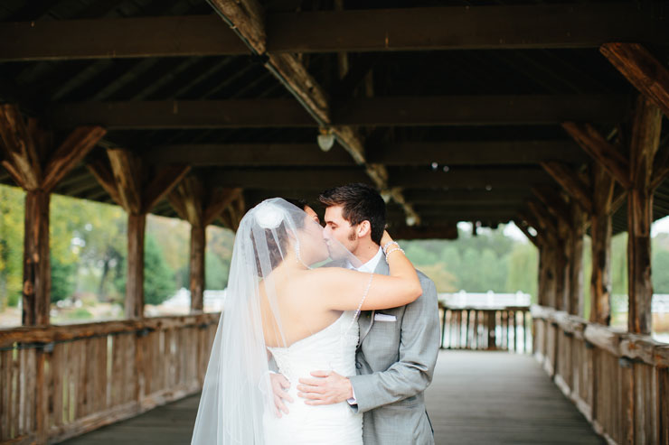 bride and groom first look at legacy farms